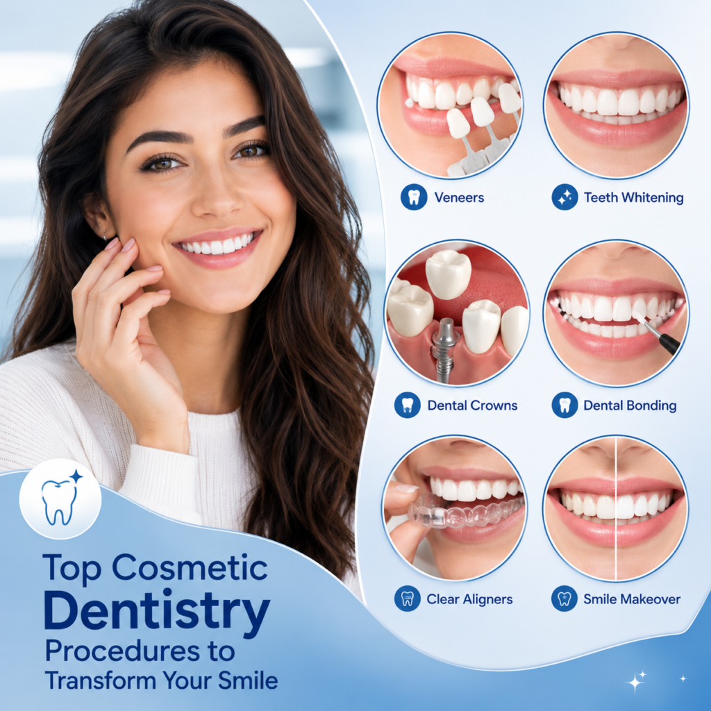 Top Cosmetic Dentistry Procedures to Transform Your Smile